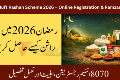 8070 Muft Rashan Scheme 2026 – Online Registration & Ramzan Relief
