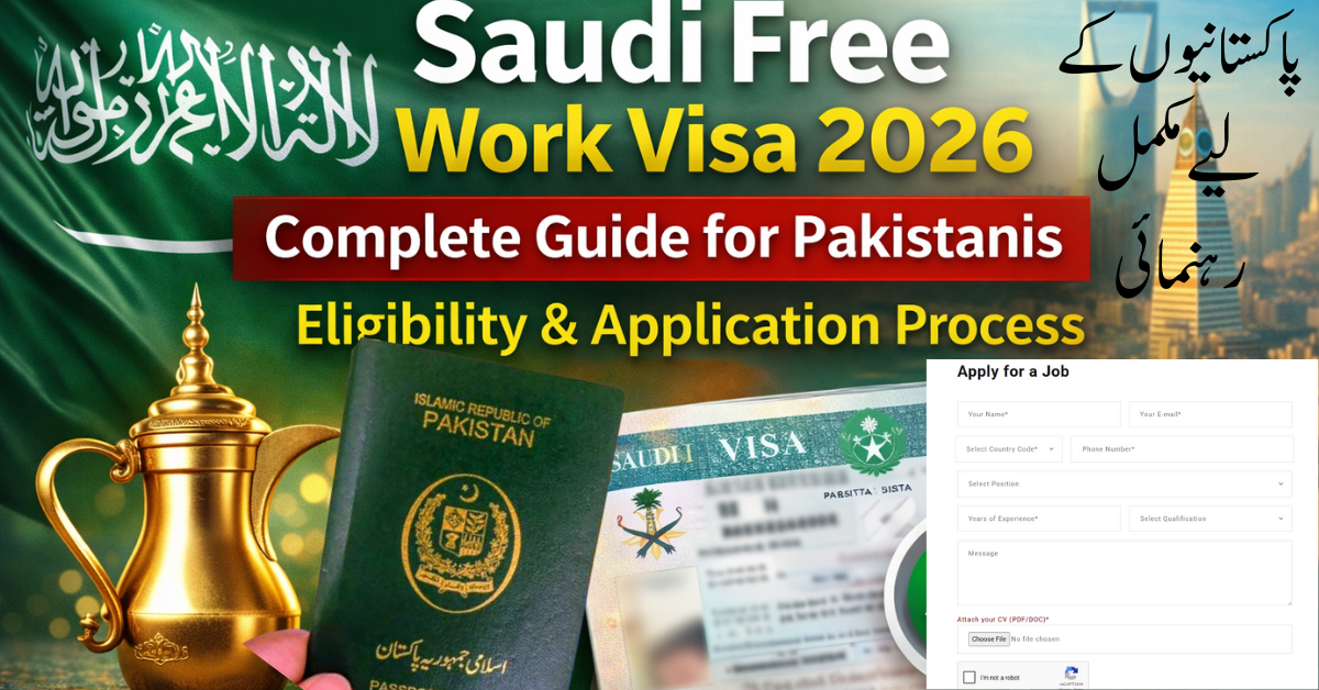 Free Saudi Arabia Work Visa for Pakistanis