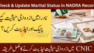 Check & Update Marital Status in NADRA Record