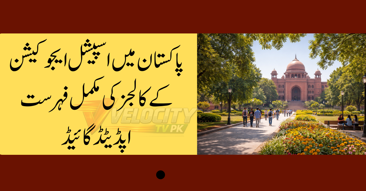 Colleges for Special Education Students in Pakistan Province-wise