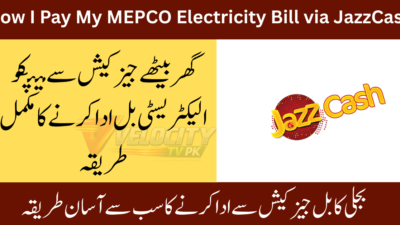 How I Pay My MEPCO Electricity Bill via JazzCash