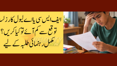 What to Do If Your FSC / A-Level Result Is Lower Than Expected