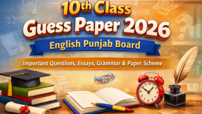 10th Class Guess Paper 2026 English Punjab Board – Important Questions, Essays, Grammar & Paper Scheme