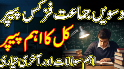 10th Class Physics Guess Paper 2026- All Punjab Board