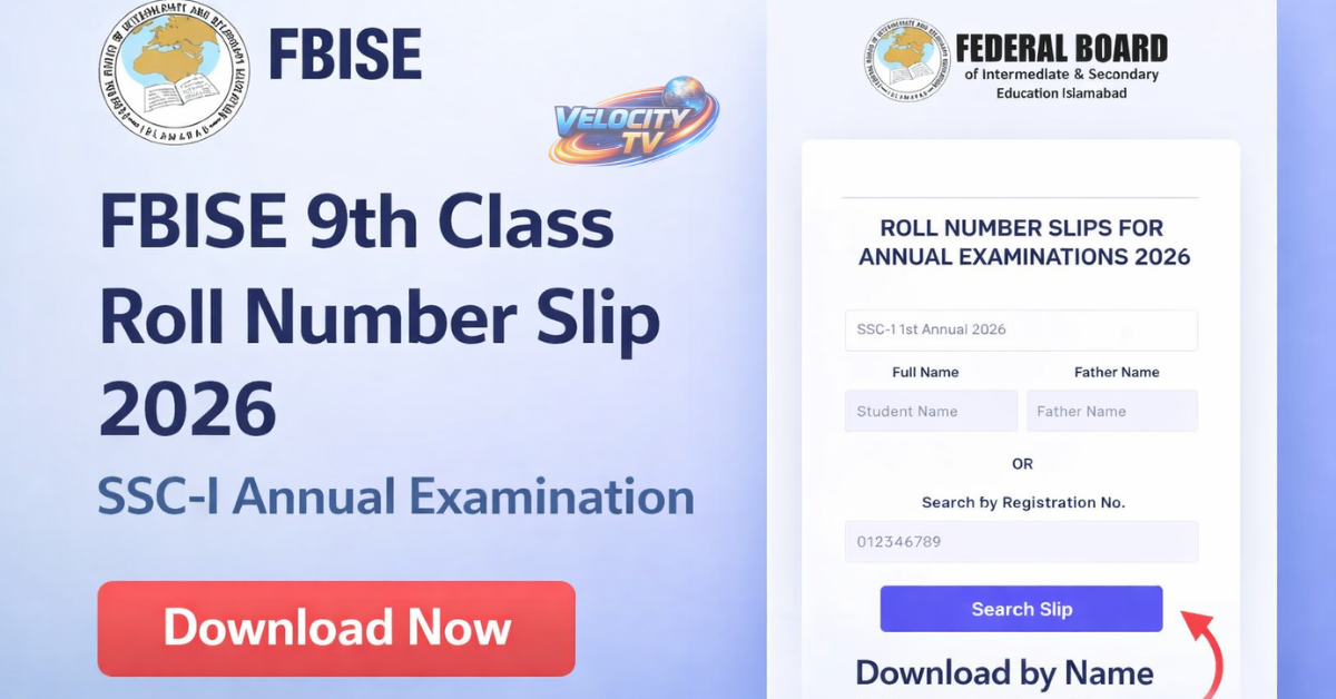 9th, 10th Class Roll Number Slip 2026 All Punjab Boards (Download Now)