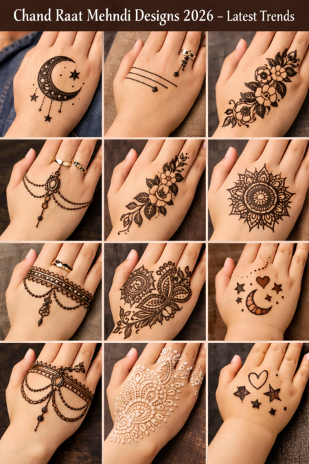Chand Raat Mehndi Designs 2026 – Latest Trends