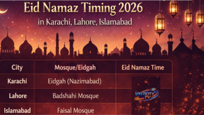 Eid Namaz Timing 2026 in Karachi, Lahore, Islamabad