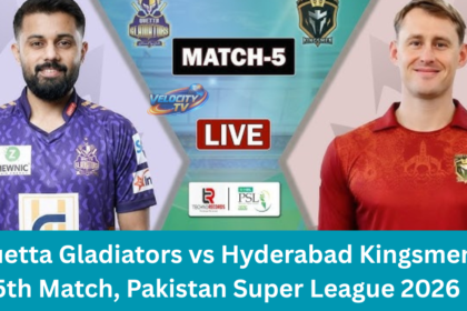 Quetta Gladiators vs Hyderabad Kingsmen, 5th Match, Pakistan Super League 2026