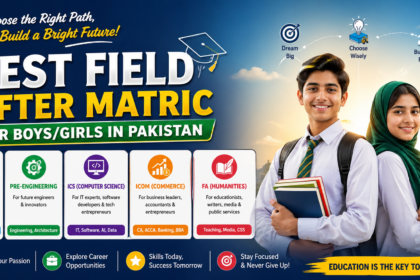 Best Field After Matric for Boys/Girls in Pakistan