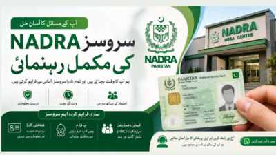 سروسز کی مکمل رہنمائی NADRA