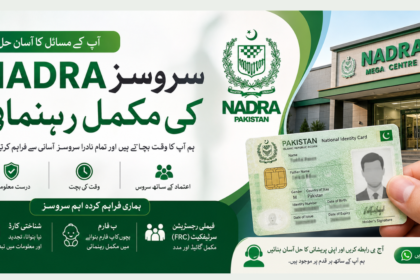 سروسز کی مکمل رہنمائی NADRA