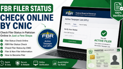 Filer Status Check in Pakistan Complete Guide to FBR Filer Status Check Online by CNIC (2026)