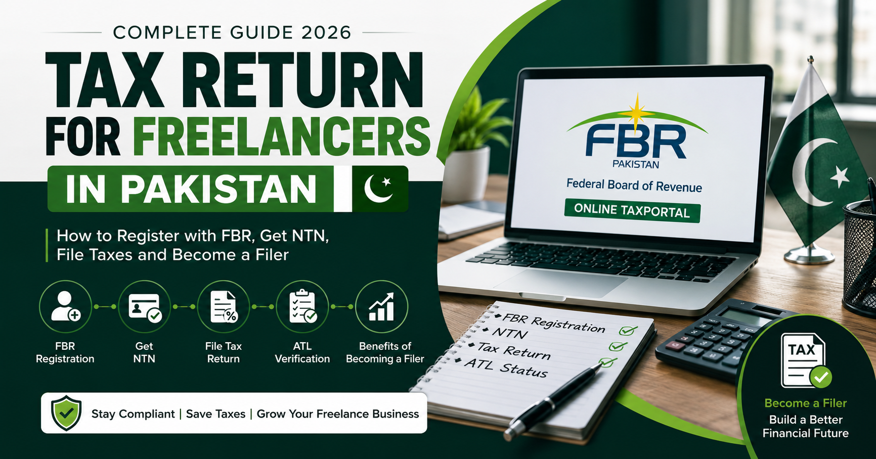 Tax Return for Freelancers in Pakistan Complete Guide to FBR Registration, NTN, and Filing Taxes in 2026