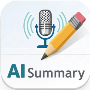 تحويل الصوت لنص مكتوب و تلخيصه بالذكاء الاصطناعي