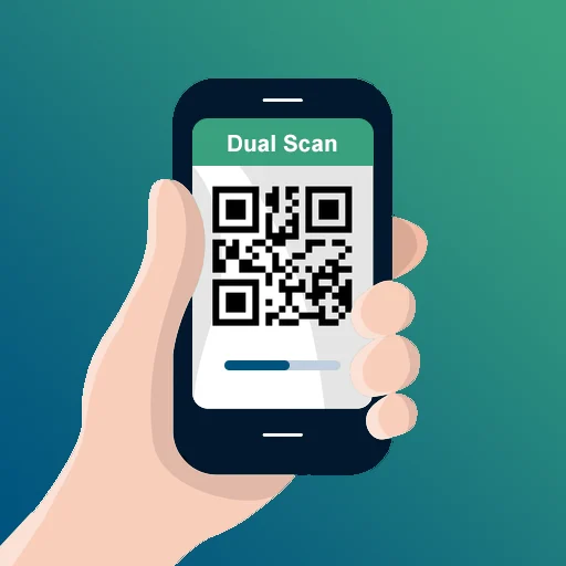 أيقونة مراجعه و تحميل تطبيق web scanner الخاص بالواتساب